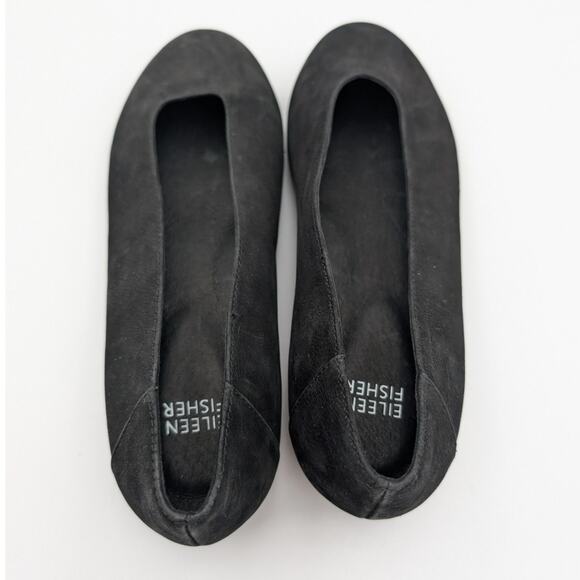 Eileen Fisher Una Hidden Wedge Ballet Flat Women's Black Size US8.5 - Picture 5 of 12